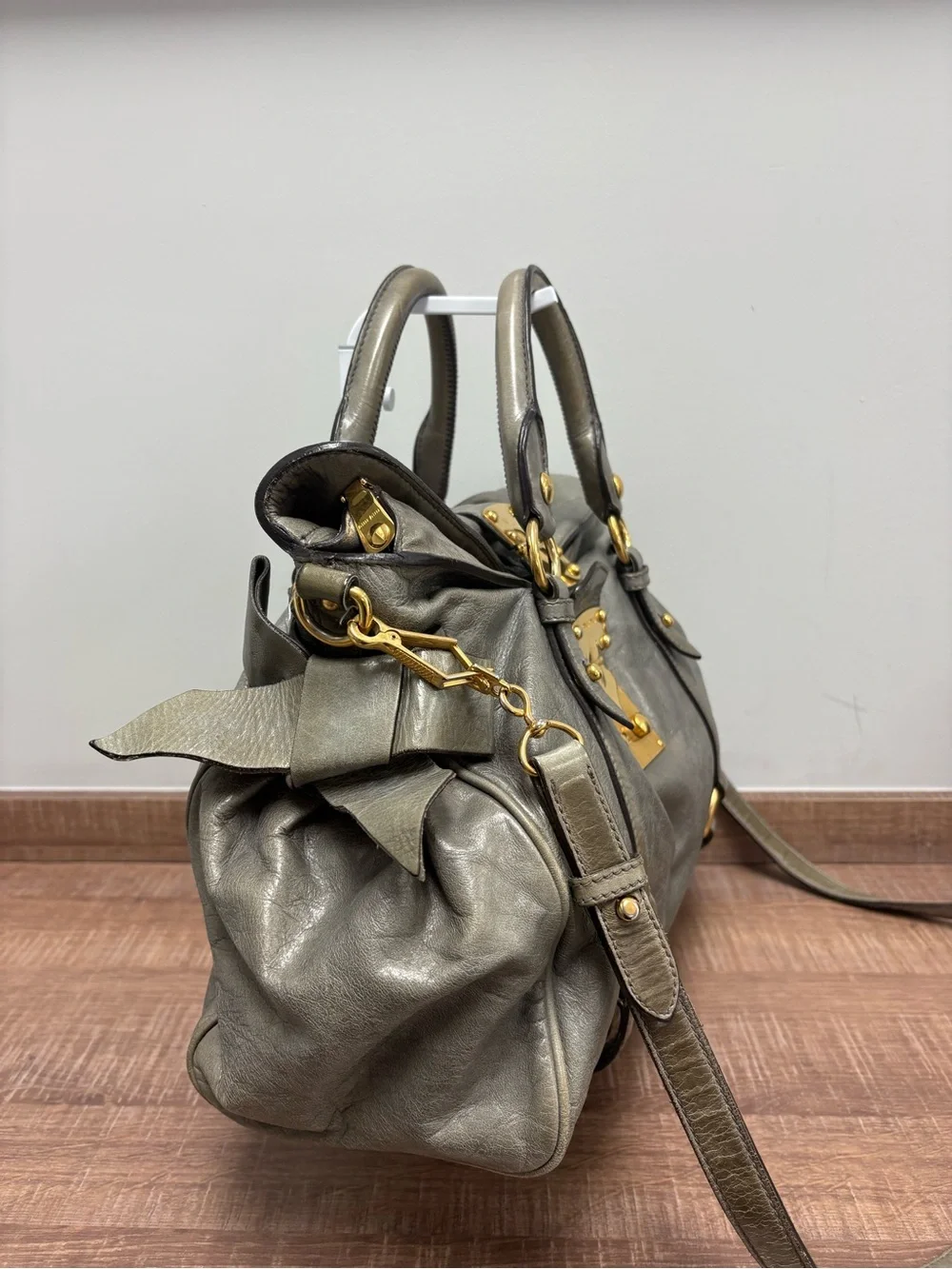 Miu Miu miu leather